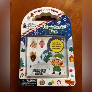 Colorforms Read and Play Christmas Fun Children's Board Activity Book